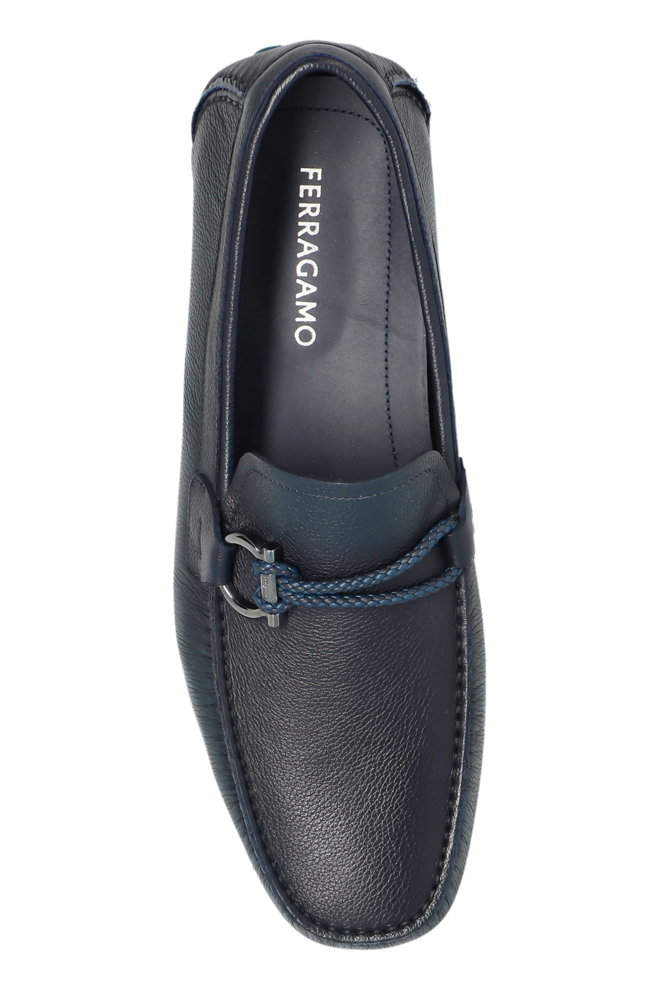 Navy blue Front loafers FERRAGAMO - Vitkac Canada